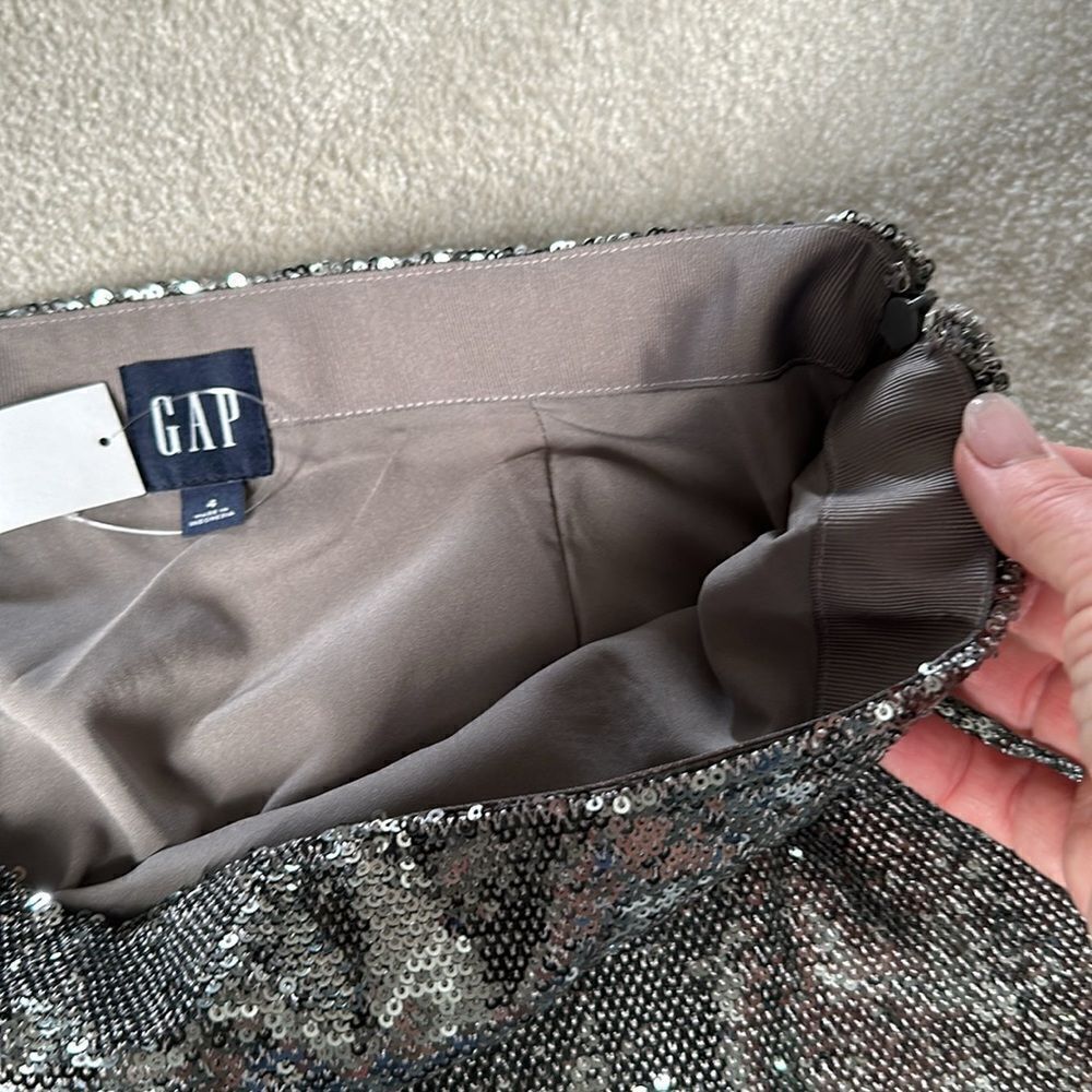 NWT Gap sequins mini skirt - Picture 7 of 9